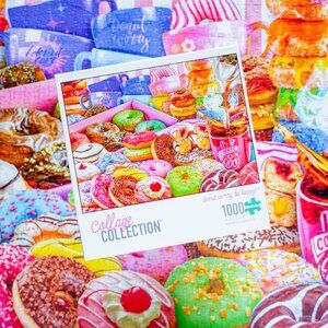 🍩 "Donut Worry, Be Happy" 🍩 (1,000) Piece Jigsaw Puzzle by Buffalo Games